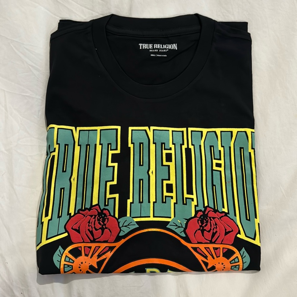 NWT True Religion Rose Champs Tee - size S